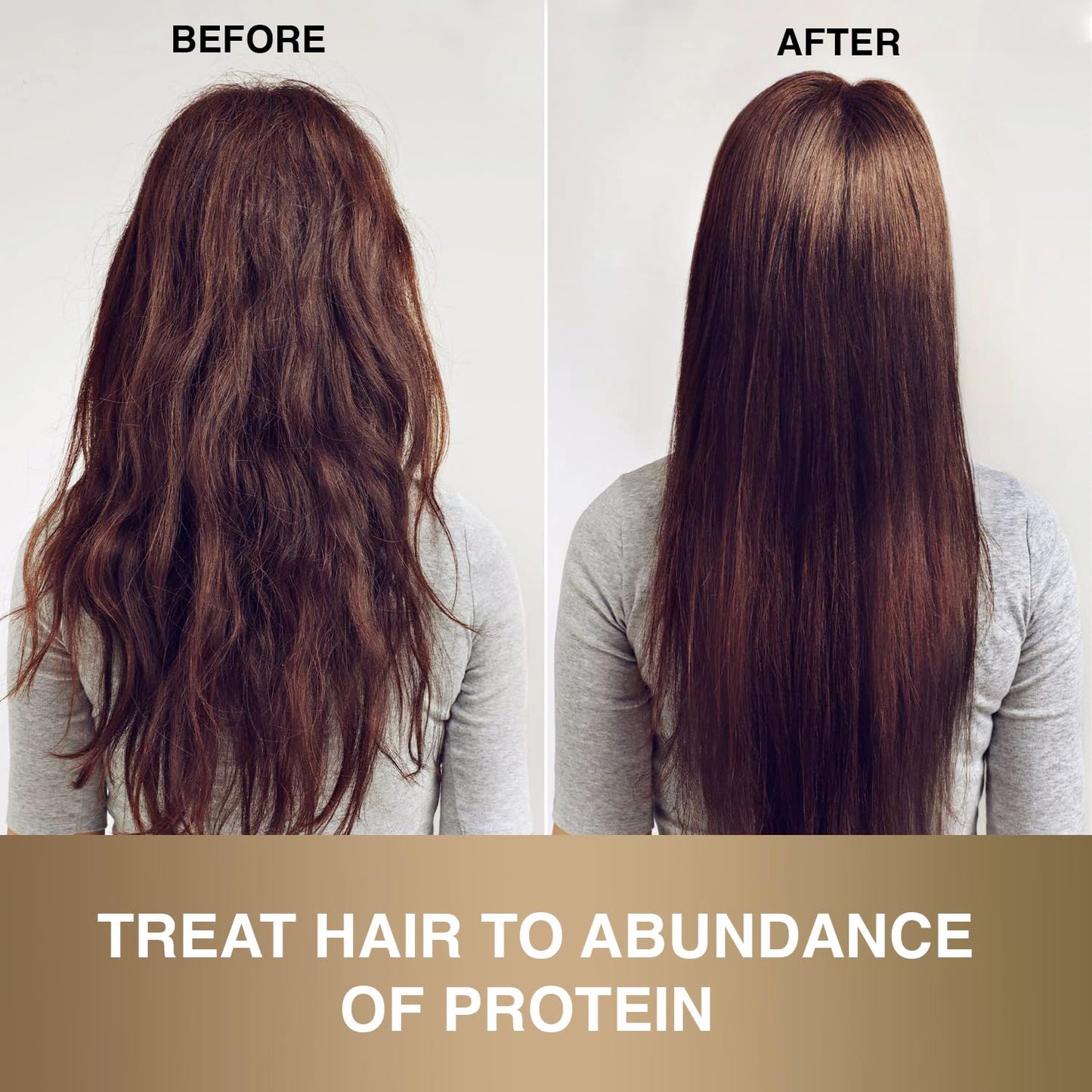 MOEHAIR Protein Infused Shampoo | Anti-Frizz, Moisturizing & Strengthening Shampoo for All Hair Types | With Proteins, Natural Oils & Vitamin E & B5 | Sulfate & Paraben-Free Hair Shampoo, 32 Fl Oz