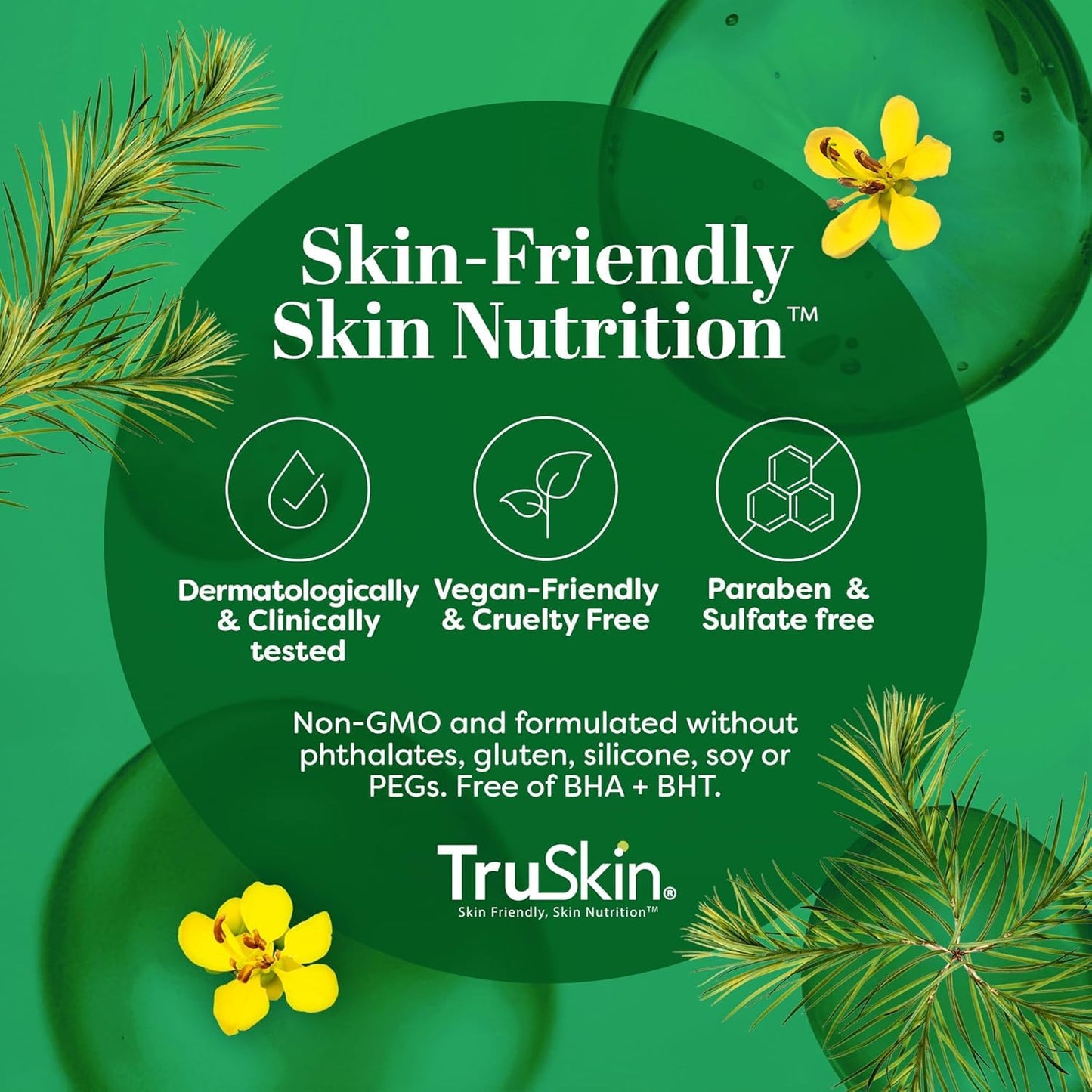 TruSkin Tea Tree Oil Acne Treatment Serum for Face - Salicylic Acid, Niacinamide, Vitamin C & Retinol - Clarifying Super Facial Serum for Acne-Prone Skin & Pores, 2 Oz
