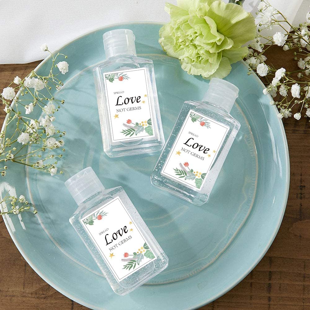 Clear Hand Sanitizer Bottles - 60 Pack Refillable Plastic Flip-Top Containers | BPA-Free, 60ml/2oz