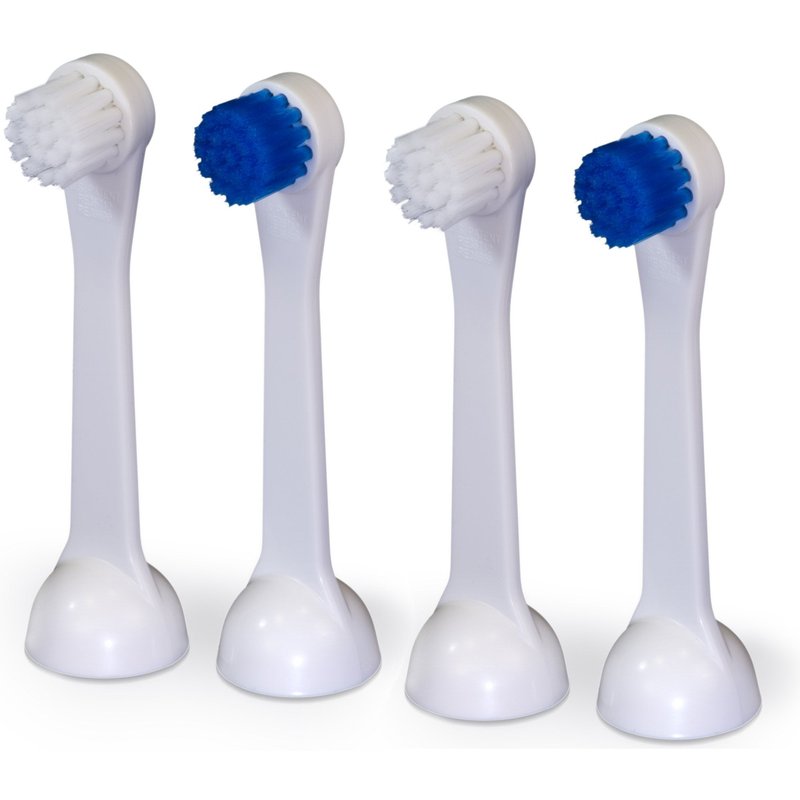 Cybersonic Classic Compact Replacement Brush Heads, 4 Pack, Compatible with All Cybersonic Electric Toothbrushes