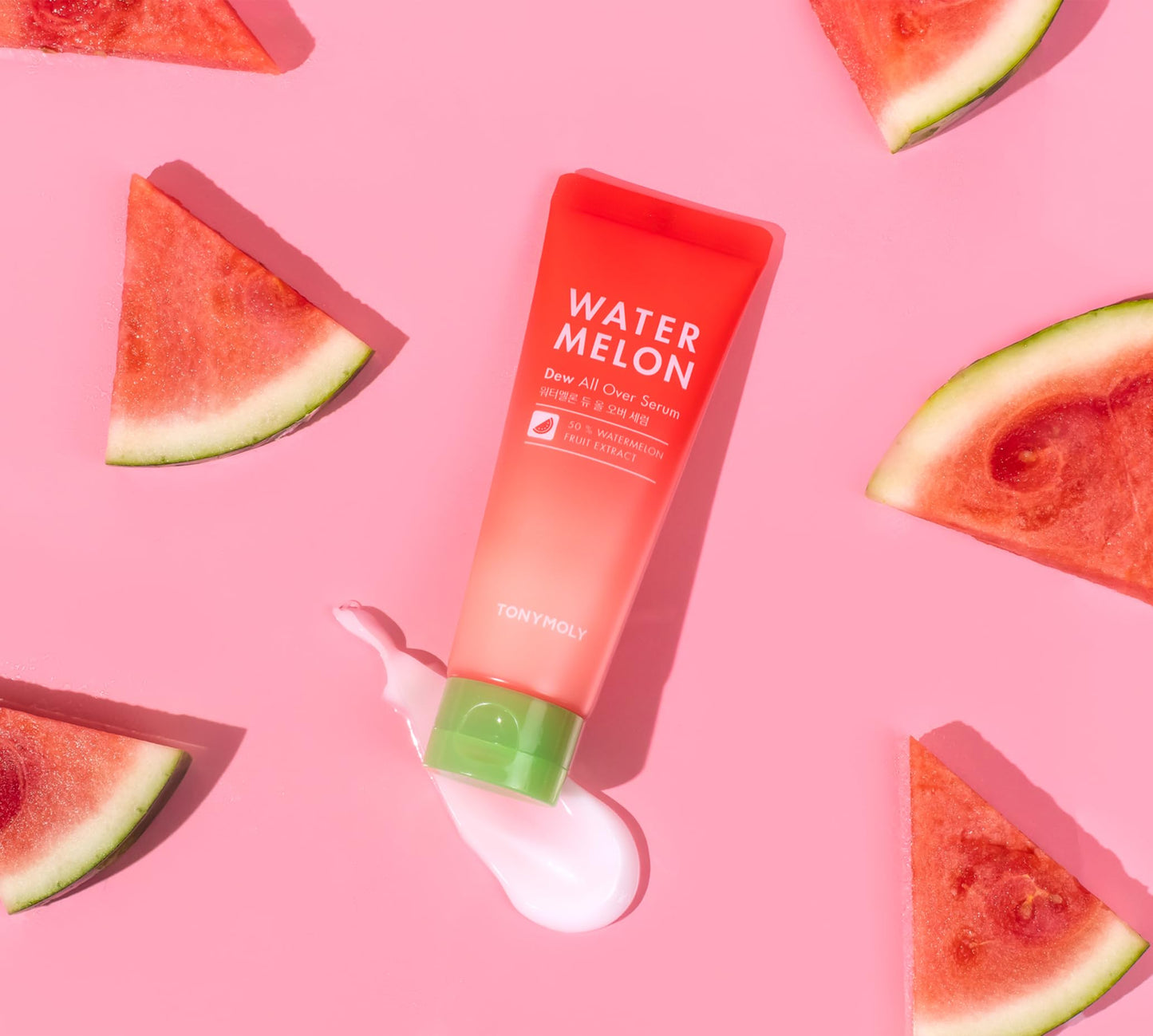 TONYMOLY Watermelon Dew All Over Body & Face Serum, Hydrating Serum for Glowing Skin, Korean Skincare, Watermelon Extract, Aloe Leaf Extract, & Centella Asiatica, All Skin Types, 4 oz