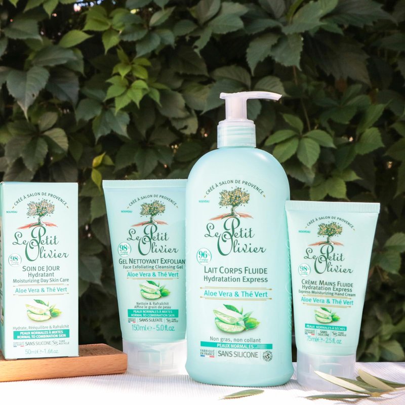 Le Petit Olivier Express Moisturizing Hand Cream - Aloe Vera And Green Tea - Express Moisturizing - No Greasy Or Sticky Feeling - Skin Is Soft And Silky - For Normal To Dry Skin - 2.5 Oz