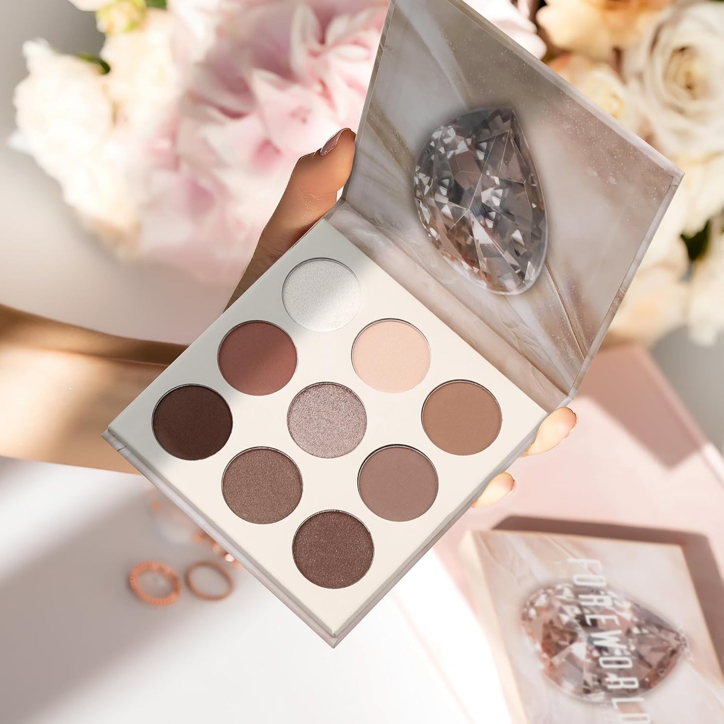 Docolor Neutral Eyeshadow Palette - 9 Colors for Stunning Nude & Brown Looks | Velvety, Highly Pigmented Finishes