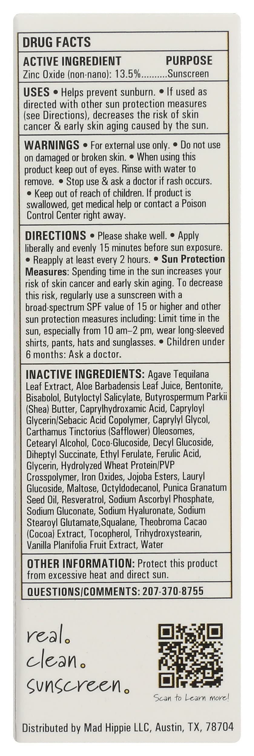 Mad Hippie Sheer Tint (Medium/Dark) SPF 29+ Sun Serum, Vitamin C & Hyaluronic Acid, Zinc Oxide Sunscreen, Reef-Safe, 1.02 Oz