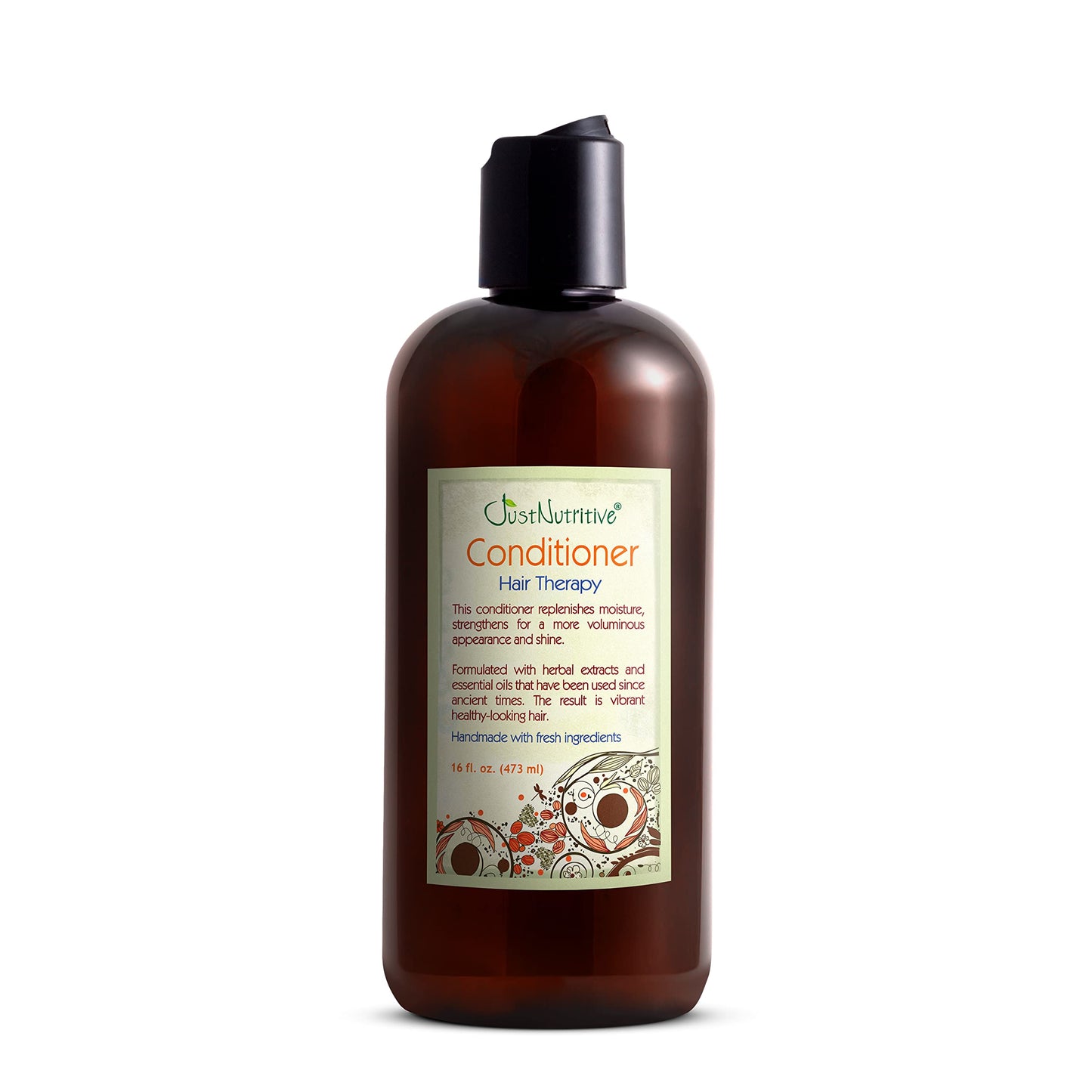 Just Nutritive Hair Loss Conditioner, Natural Hair Regrowth for Thinning Hair, Cleanses, Hydrates, Strengthens, and Nourishes Scalp, Improves Hair Volume and Texture, Sulfate-Free, Color Safe, 16 oz.