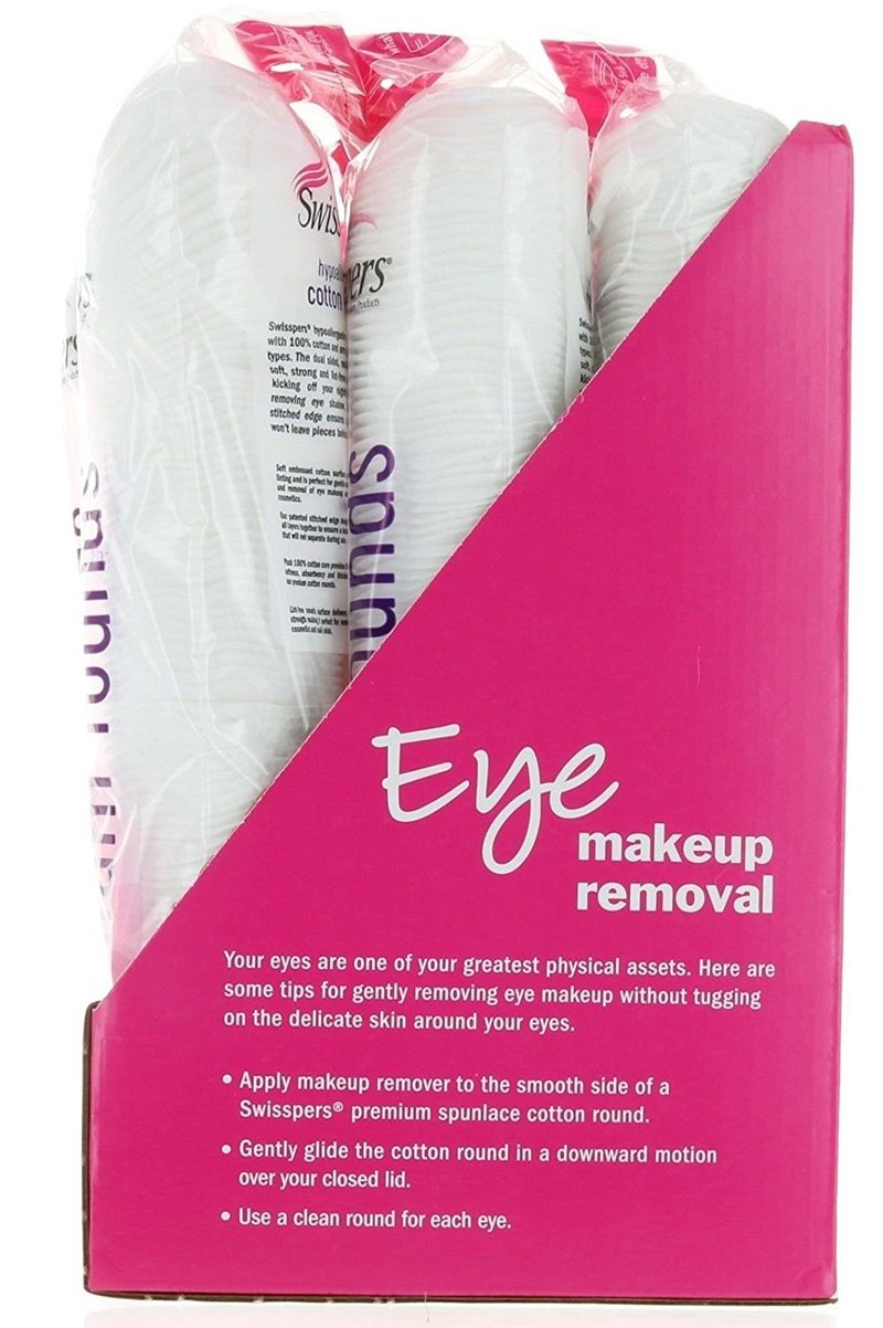 Swisspers Cotton Rounds - Premium Hypoallergenic Makeup Remover | 900 Count
