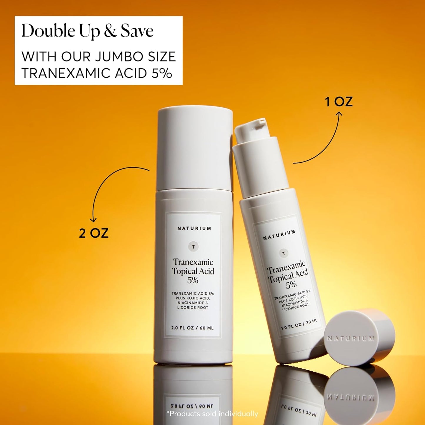 Naturium Tranexamic Acid 5% - Brightening Face & Skin Care with Kojic Acid, Niacinamide & Licorice Root | 2 oz