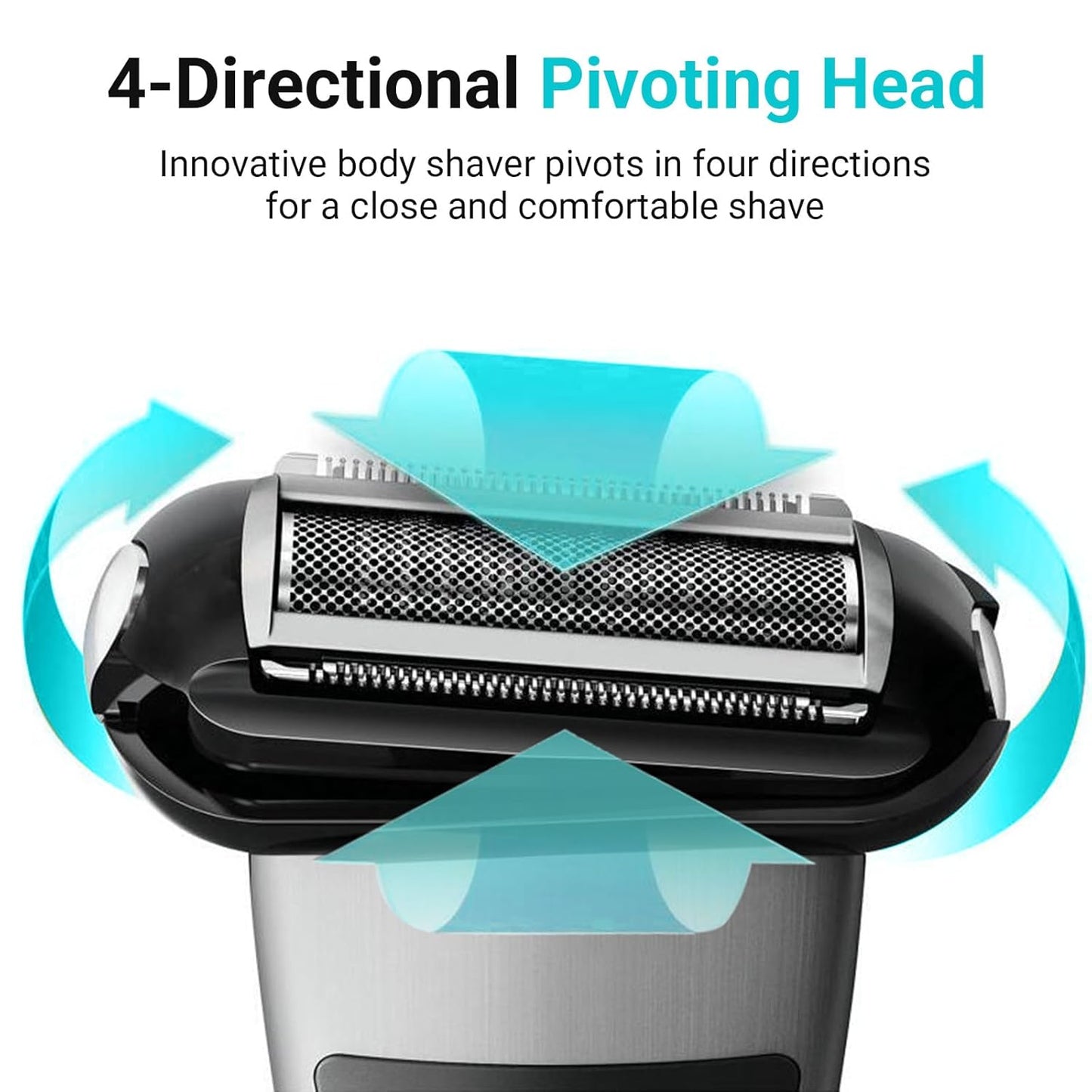 Philips Norelco Bodygroom Replacement Head - 4 Piece Foil & Blade Comb Set for Series 7000 & 5000