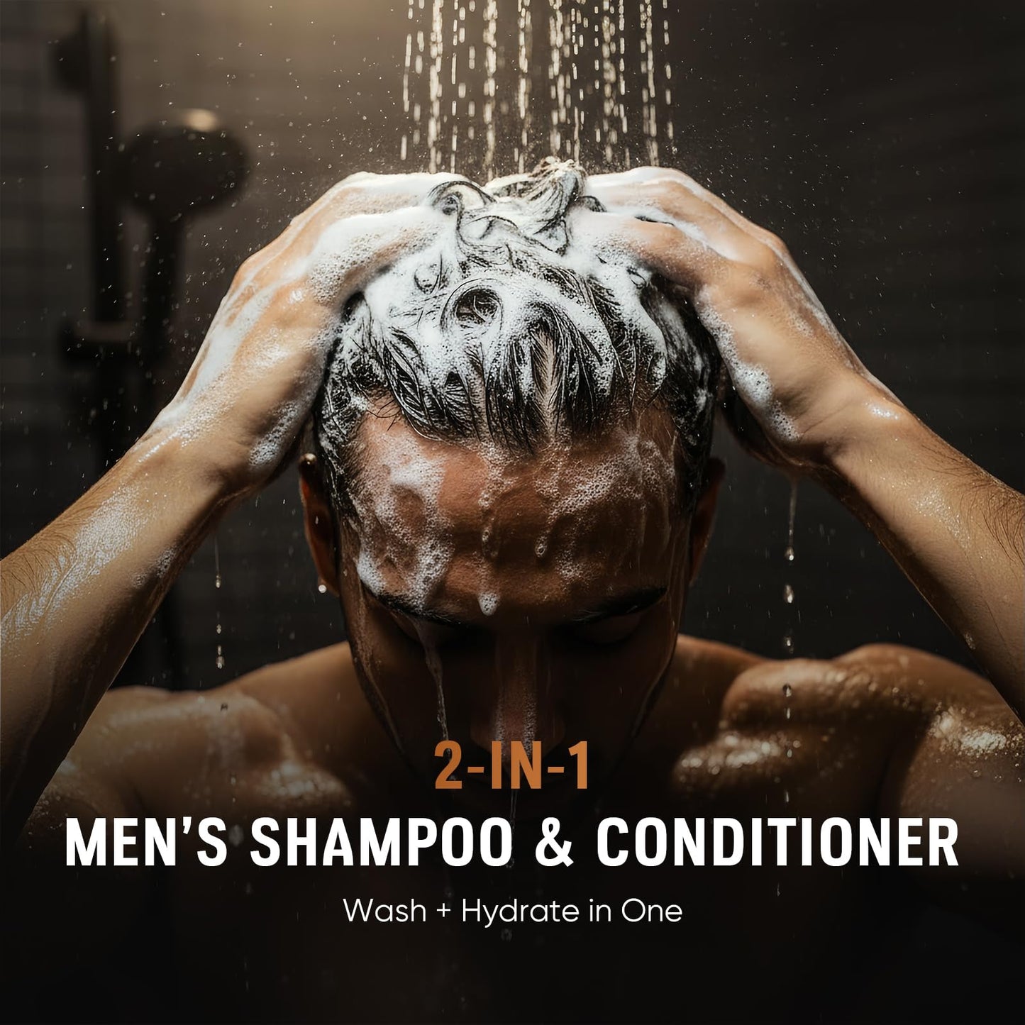 Gift Baskets for Men - 7 Pcs Mens Body Wash & Skin Care Kit | All-in-One Grooming & Bath Gift Set with Cedrus Atlantica Scent | Birthday Gifts for Men, Husband, Boyfriend, Brother, Father