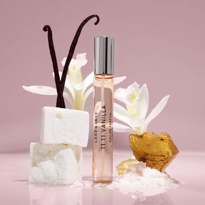 Lake & Skye 11 11 Vanilla Eau de Parfum Travel Spray 15mL - Vanilla, Cashmere, Dreamy, Crème, Skin Musk, Clean, Vegan, Paraben-Free, Cruelty-Free
