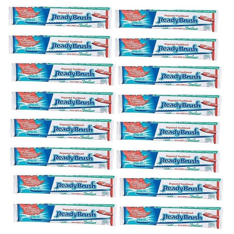 ReadyBrush Prepasted Reusable Toothbrush- 30 Pack- Made in the USA