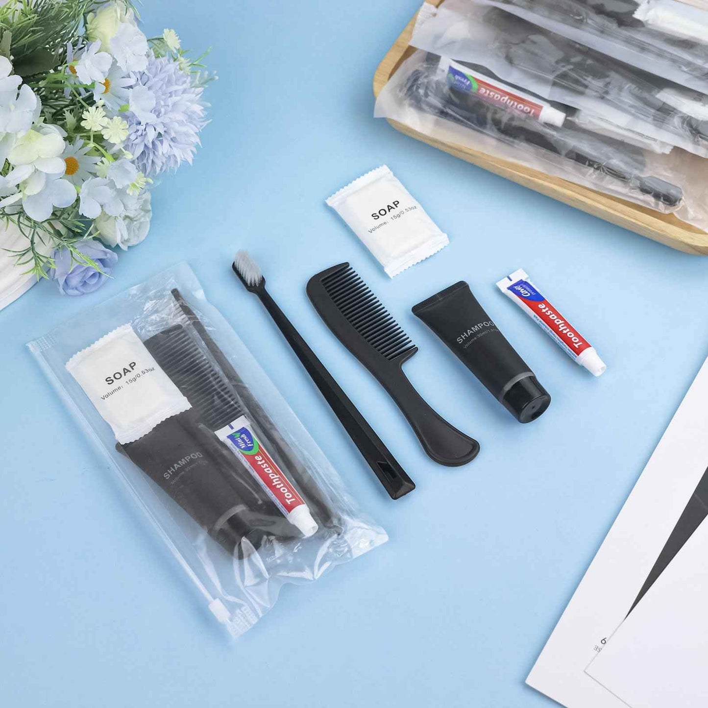 LLHQAMT Hygiene Kit, Personal Hygiene Kit with Individual Package, Bulk Hygiene Supplies are Suitable for Travel, Hotel, Camping, Household (12 Set)