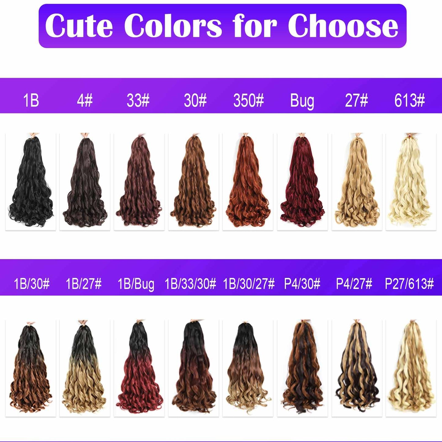 French Curly Braiding Hair 8 Packs Loose Wavy Braiding Hair Pre Stretched Bouncy Synthetic French Curl Braiding Hair Extensions for Women (Burgundy, 18 Inch)