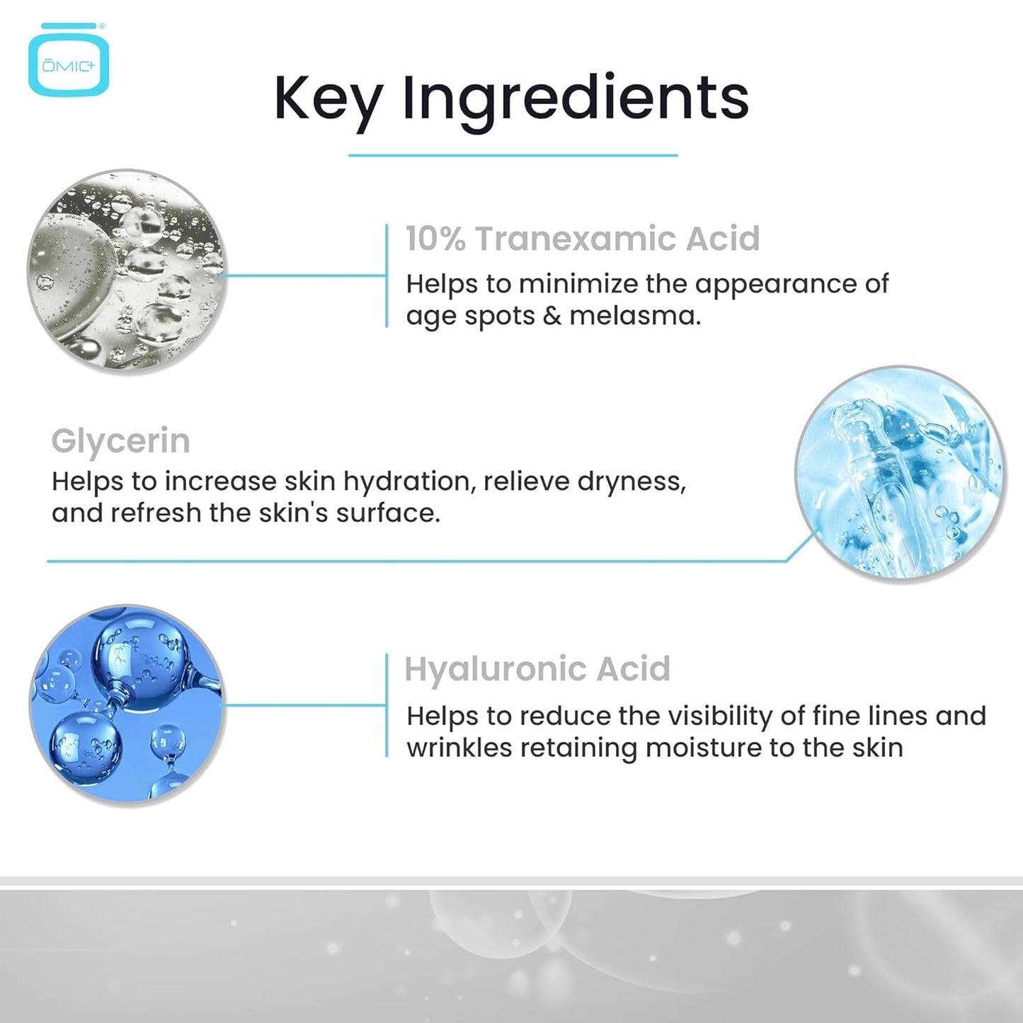 Tranexamic Acid Serum for Face - Skin Brightening Formula with Hyaluronic Acid | 1 fl oz / 30ml