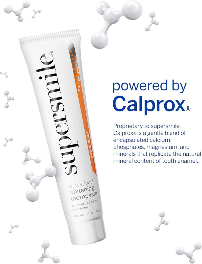 Supersmile Fluoride-Free Whitening Kit | Professional Grade Toothpaste & Toothbrush - Whitens Up to 6 Shades, 1.4 oz