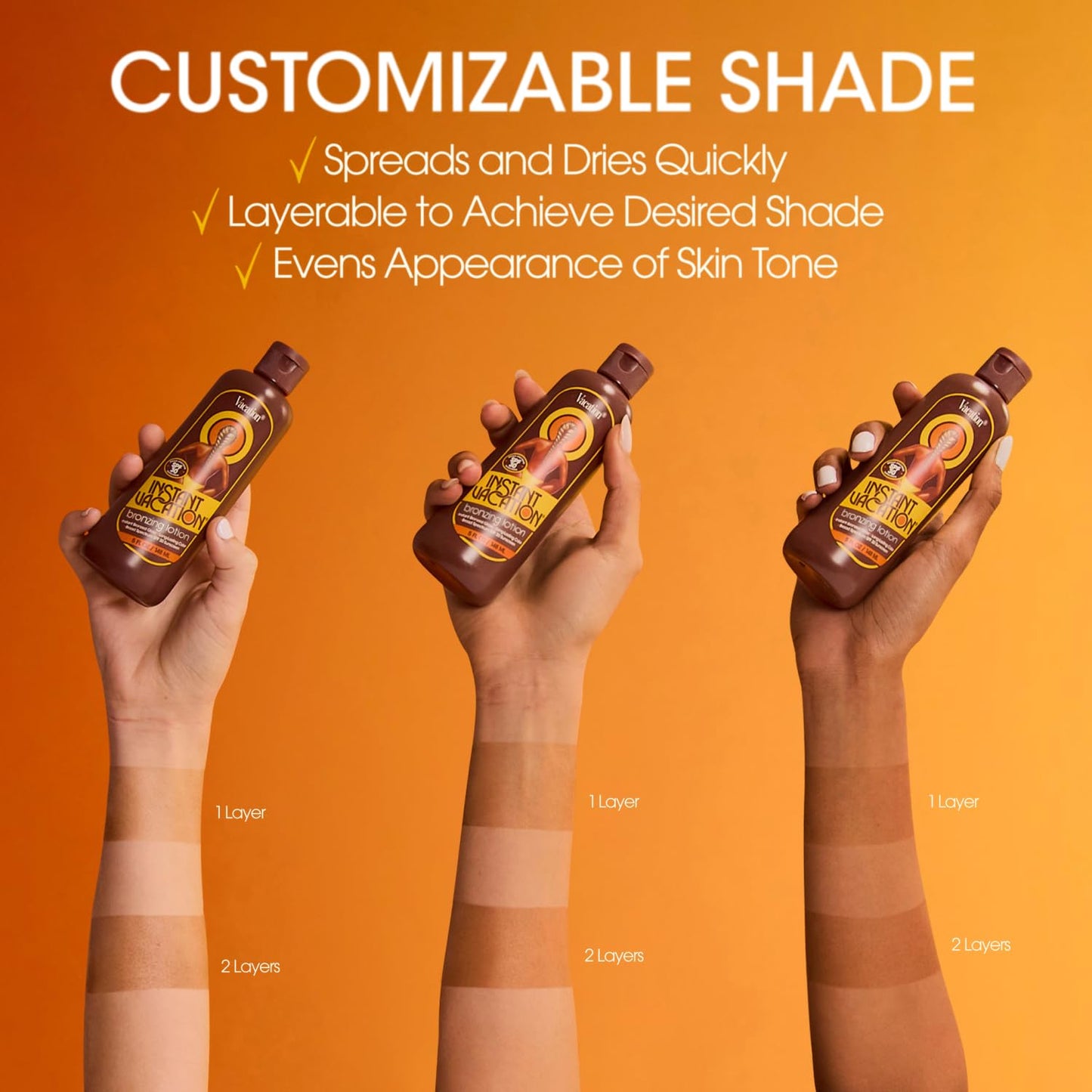 Instant Vacation SPF 30 Bronzing Lotion and Air Freshener Bundle, 5 Fluid Ounces - Bronzing Sunscreen, Buildable Color, Lightweight, Broad Spectrum, Evens Skin Tone, Vegan