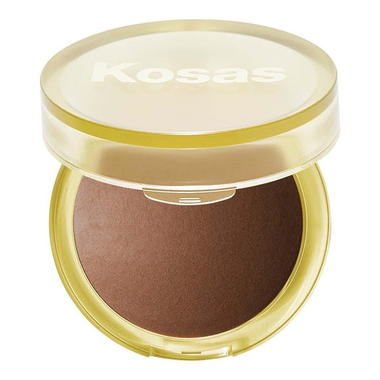 Kosas The Sun Show Glowy Warmth Baked Bronzer – Talc-Free Powder Bronzer for Face, Buildable Color, Natural Glow, Lightweight Finish, Paradise