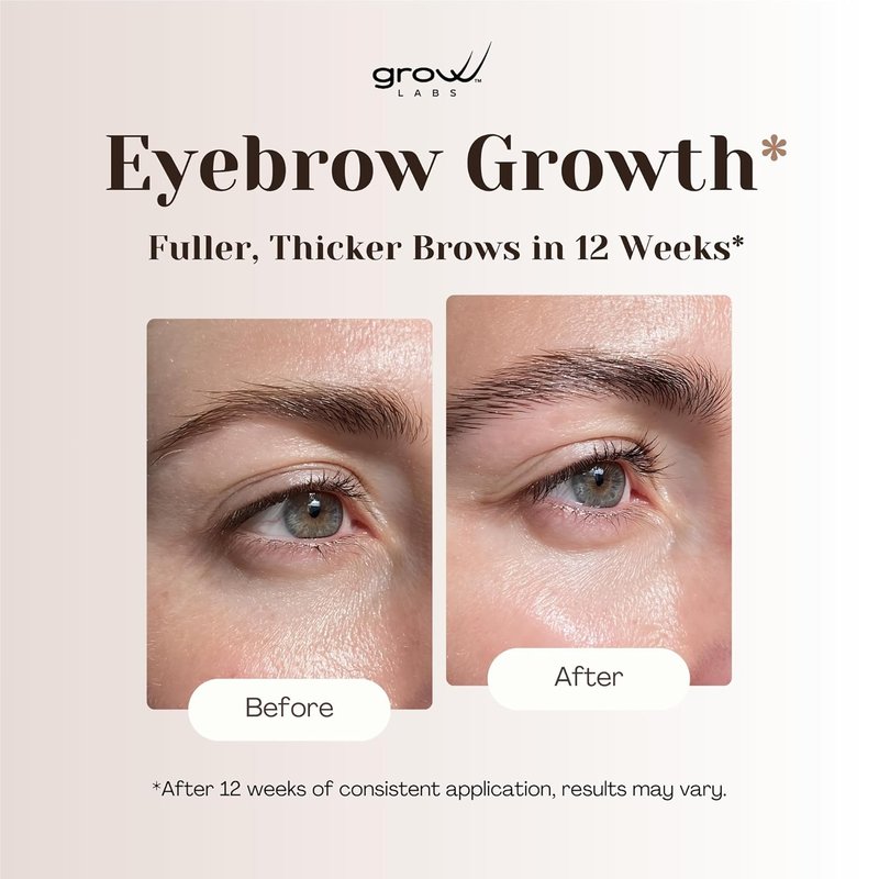 Eyebrow Growth Serum - Biotin & Peptides for Thicker, Fuller Brows | Vegan, Cruelty-Free, 5 ml
