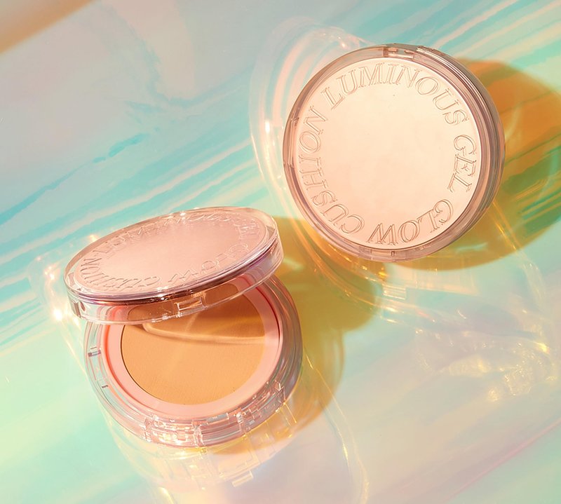 TONYMOLY My Luminous Gel Glow Cushion Foundation 01 Skin Beige – Lightweight, Long Lasting Radiant Cushion Compact with Buildable Coverage, Hydrating & Dewy Finish, Korean K-Beauty Makeup Base