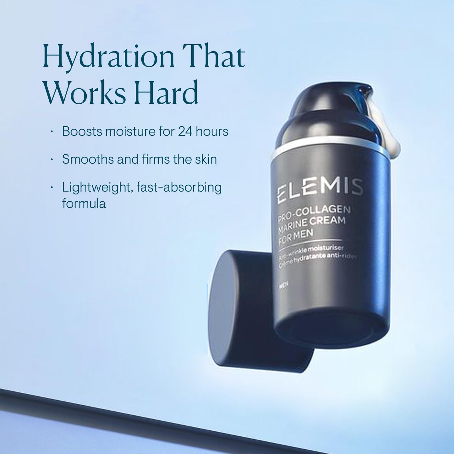 ELEMIS Men Pro-Collagen Marine Cream 30ml Lightweight Fragrance-free Anti-Aging Moisturizer for Mens Skincare