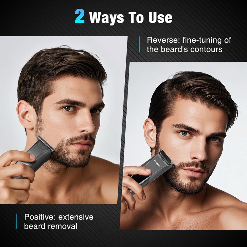 Body Hair Trimmer for Men,kensen Electric Groin & Pubic Hair Trimmer, Rechargeable Ball Shaver Groomer, Mens Body Groomer Kit for Privates, Waterproof, Cordless for Wet/Dry Use