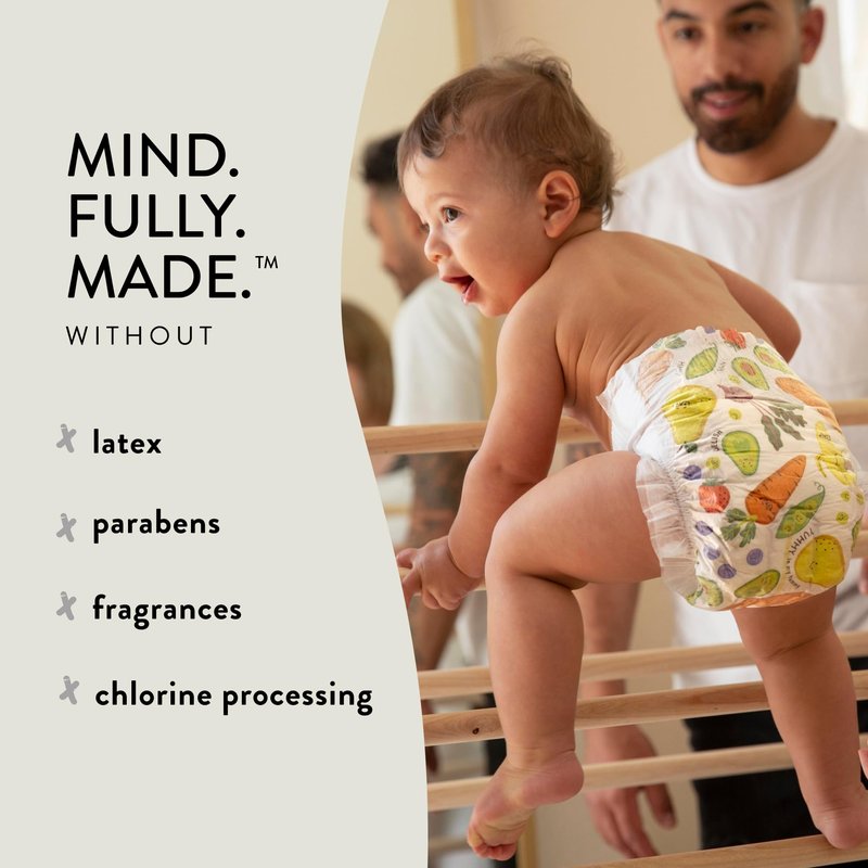 The Honest Company Comfort Dry Disposable Diapers Plant-Based Sustainable Above It All and Barnyard Babies Super Club Box Size 1 8-14 lbs 160 Count