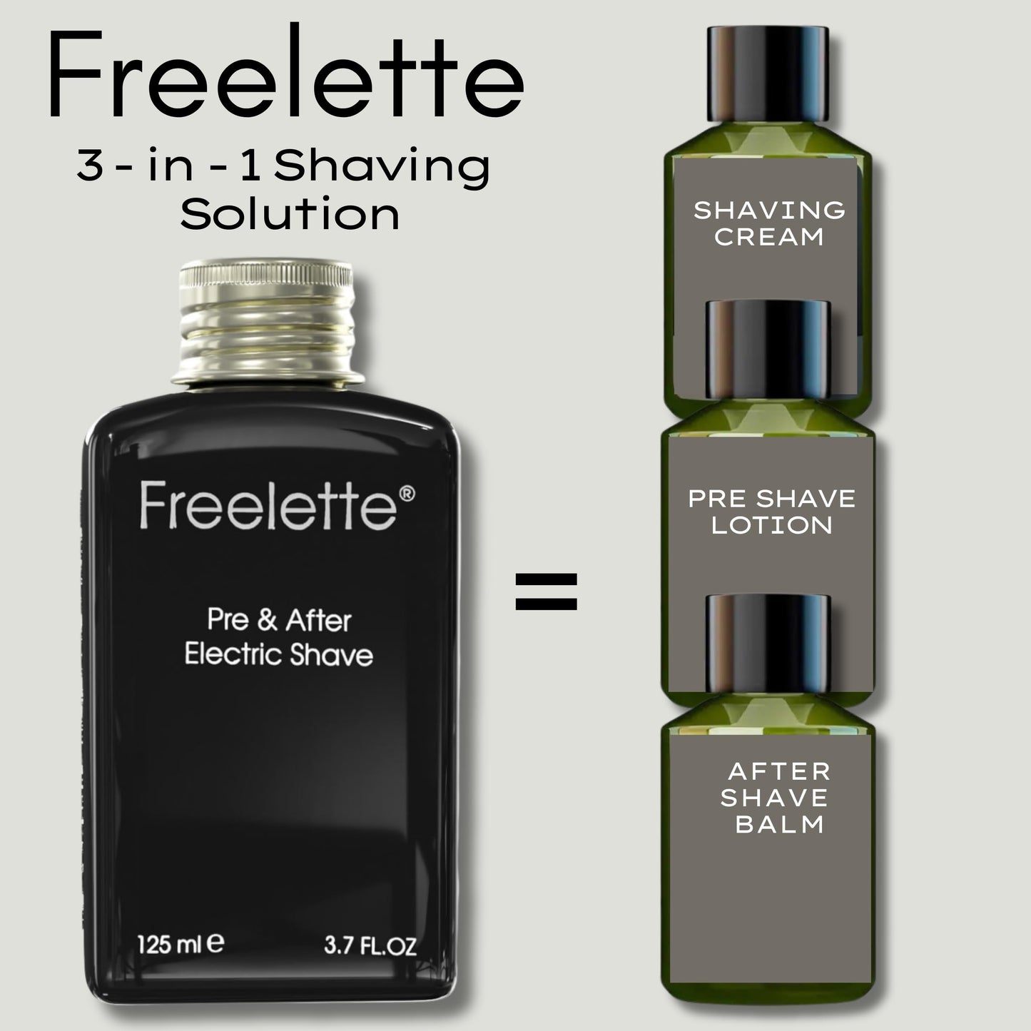 Pre Electric Shave After Shave Lotion Cream - Close Shave Balm - Smooth Irritation Free Shaving - Cooling Pre and Post Shave Balm. Pherolink. Freelette (MINT/BERGAMOT) 3.76 FL.OZ