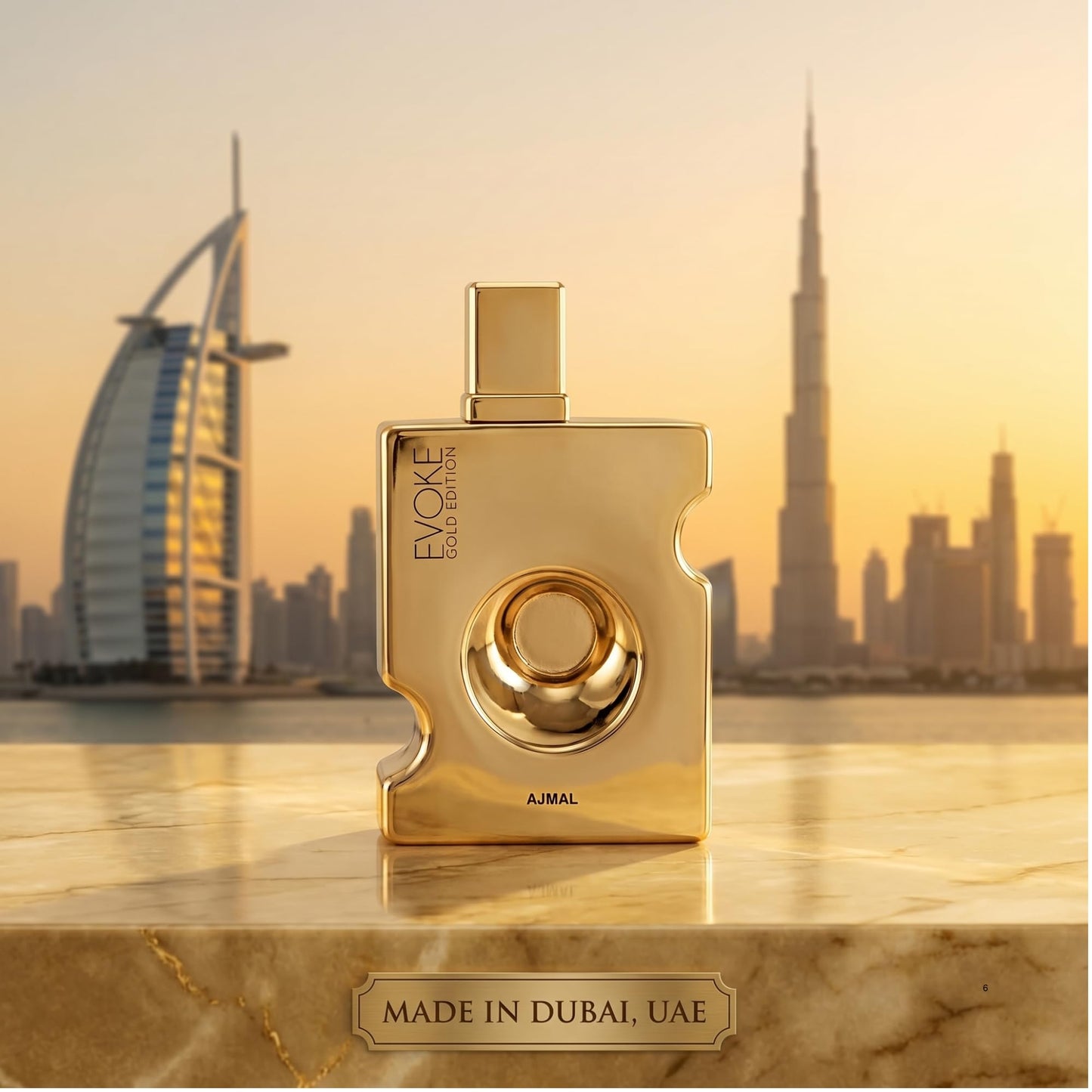 Ajmal Evoke Gold Eau de Parfum for Women, 2.5 fl oz / 75 ml, Floral Woody Musky Elegant Fragrance, Long Lasting Women’s Perfume, Made in Dubai