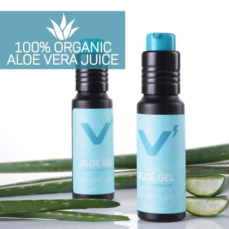 Aloe Vera Gel - 100% Pure Organic Moisturizer for Sunburn Relief | Fast-Absorbing, Fragrance-Free, 30 oz Eco-Friendly Bottle