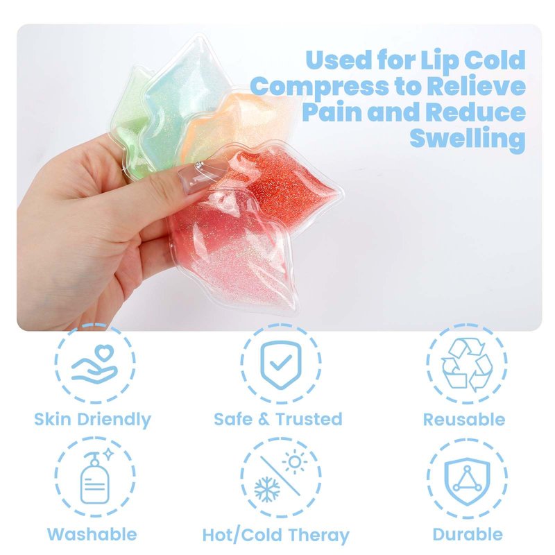 Ice Pack for Lip Tattoo Aftercare, 40 Count Cooling Pads for Pain Relief, Reduce Redness and Swelling of Lips.