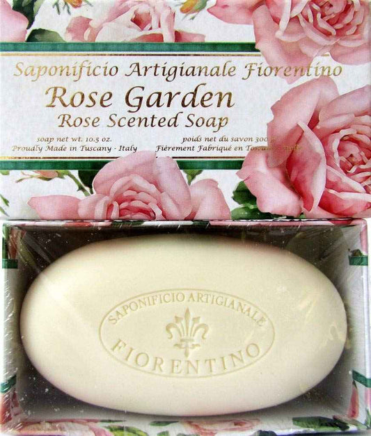 Saponificio Artigianale Fiorentino Rose Garden Scented Italian Soap 10.5 ounces