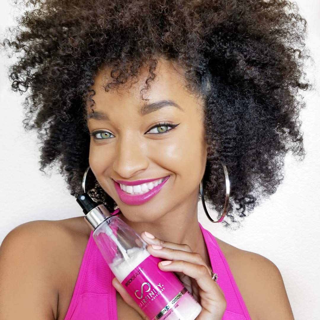 Hairfinity Revitalizing Leave In Conditioner - Biotin Growth Treatment for Dry, Damaged Hair and Scalp - Silicone Free Heat Protection Formula Mends Split Ends with Quinoa and Jojoba Oil 8 oz