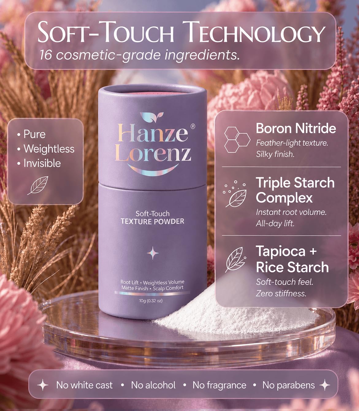 Texture Powder Hair Women - Volumizing Root Lift Styling Dust Unscented