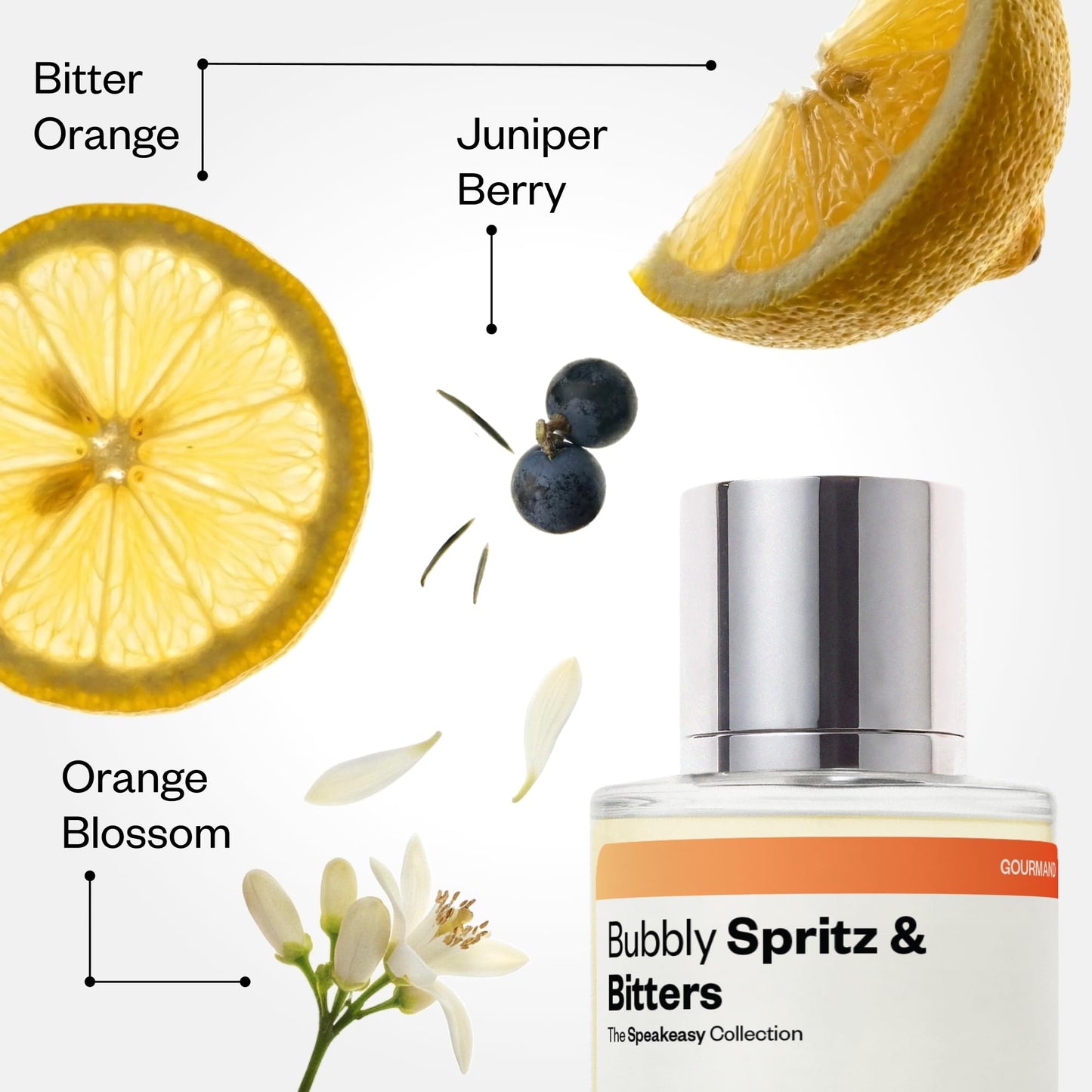 Dossier - Originals - Bubbly Spritz & Bitters - Eau de Parfum - Long-Lasting Sparkling Citrus Fragrance - Unisex - 1.7 fl oz (50ml)