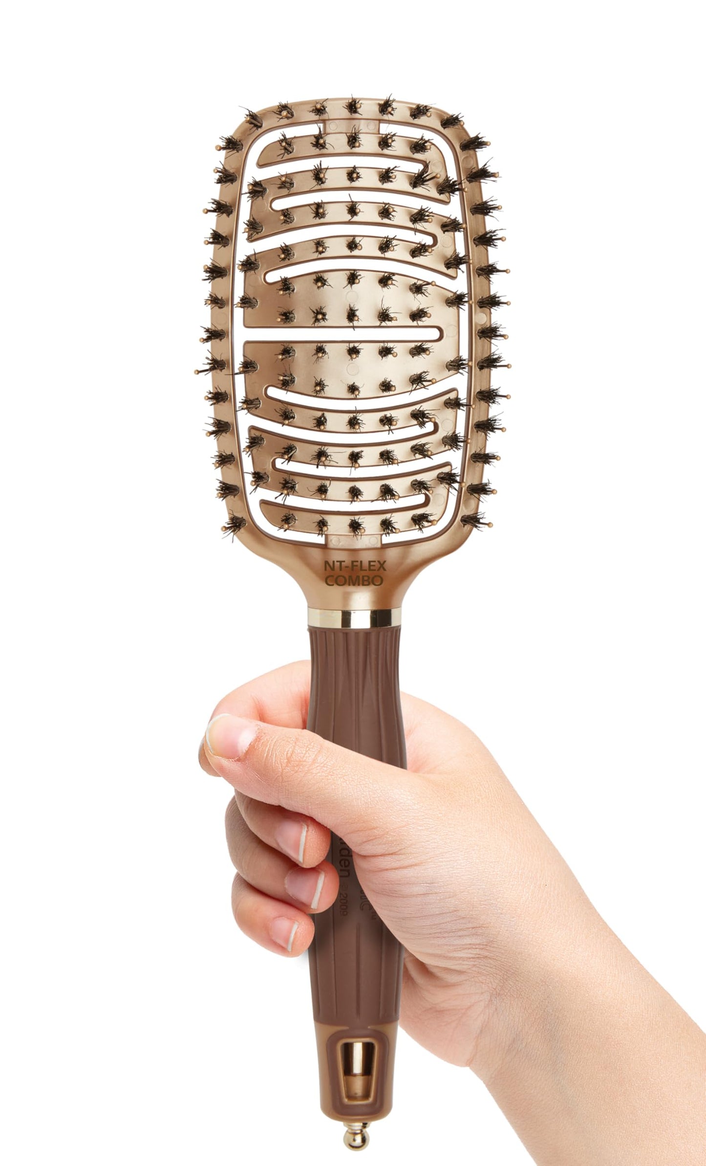 Olivia Garden NanoThermic Ceramic + Ion Flex Scalp-Hugging & Vented Hair Brush NT-FLEXCO (Combo)