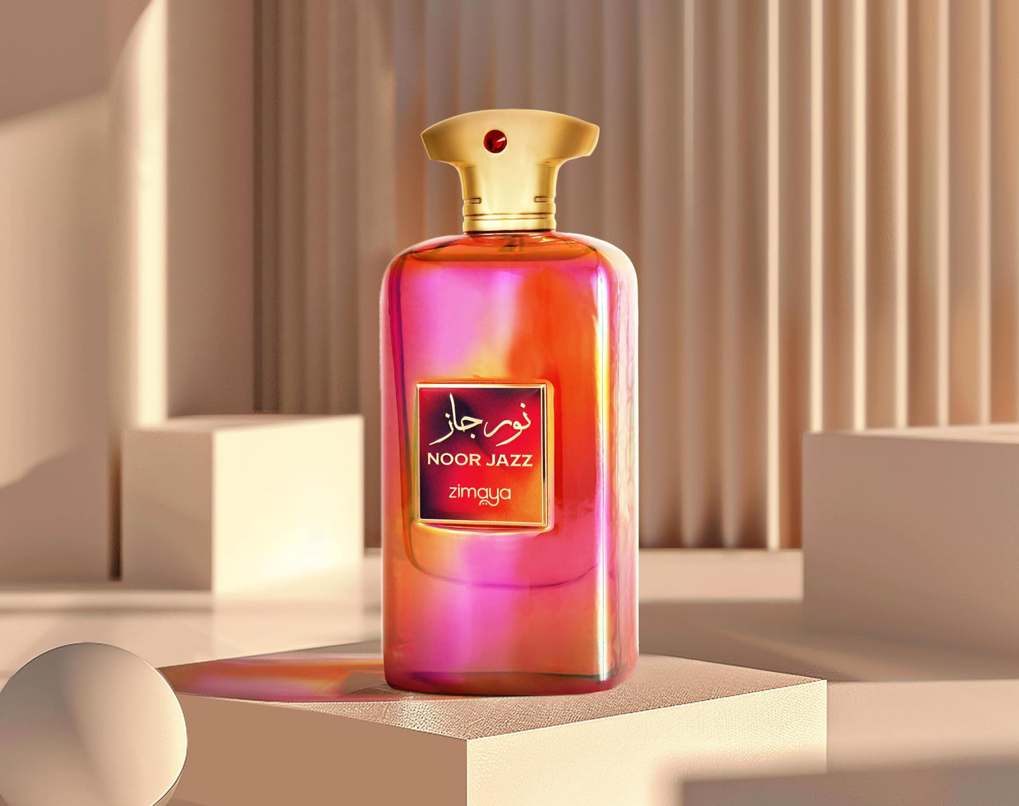 zimaya Noor Jazz Unisex Eau De Parfum, 3.4 Fl. Oz – Luxurious & Sophisticated Woody Amber Fragrance with Saffron, Jasmine, and Musk