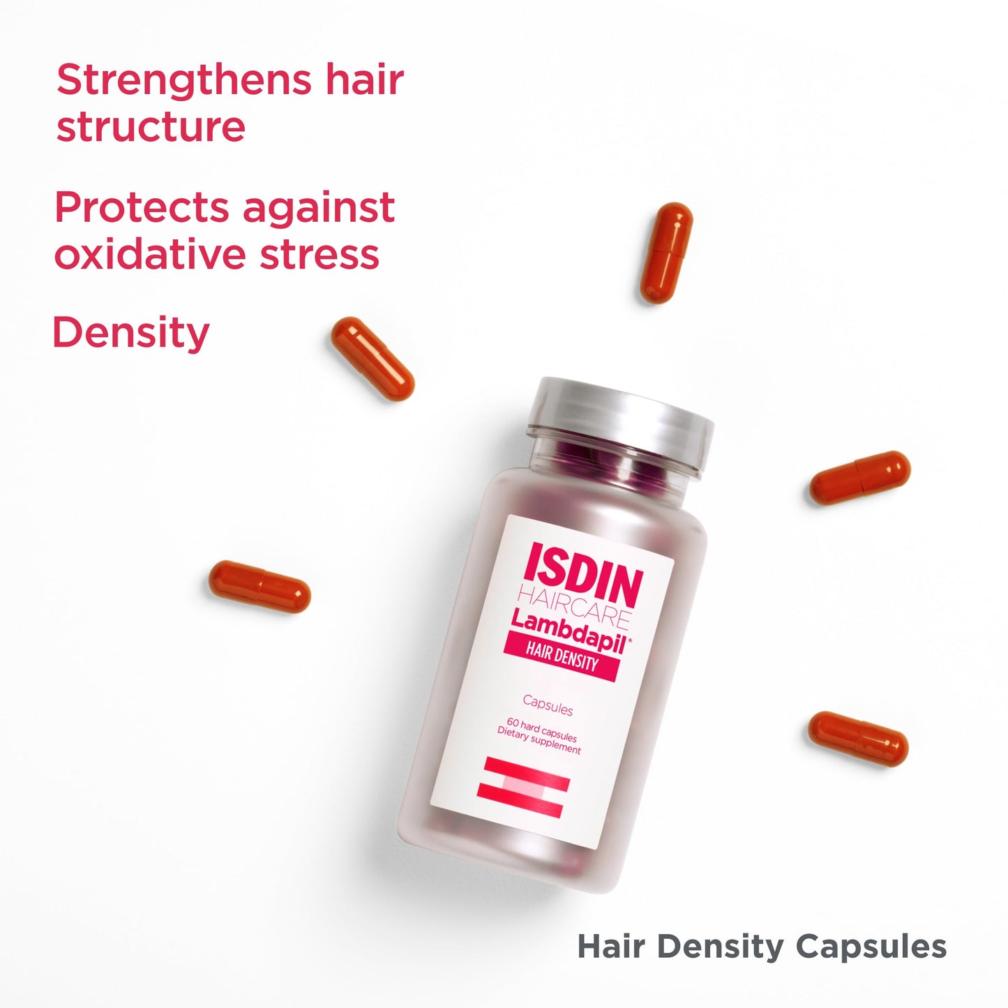 ISDIN Lambdapil Hair Density Supplement for Thinning Hair, 60 Capsules
