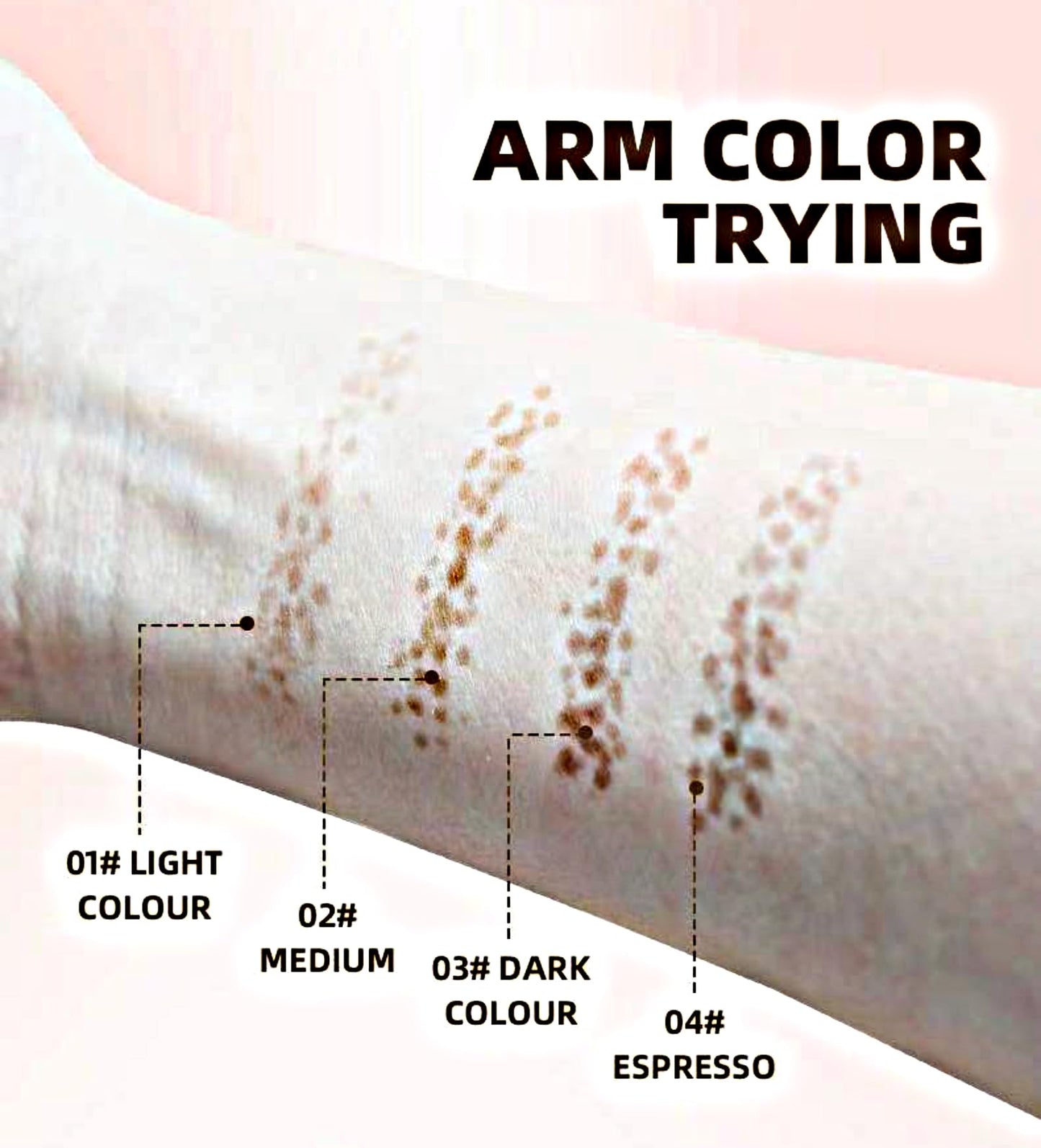 Hyesamyo Freckle Stamp Waterproof Sweatproof Long-Lasting Natural 4 Styles Freckle Makeup Tool (02# Medium)