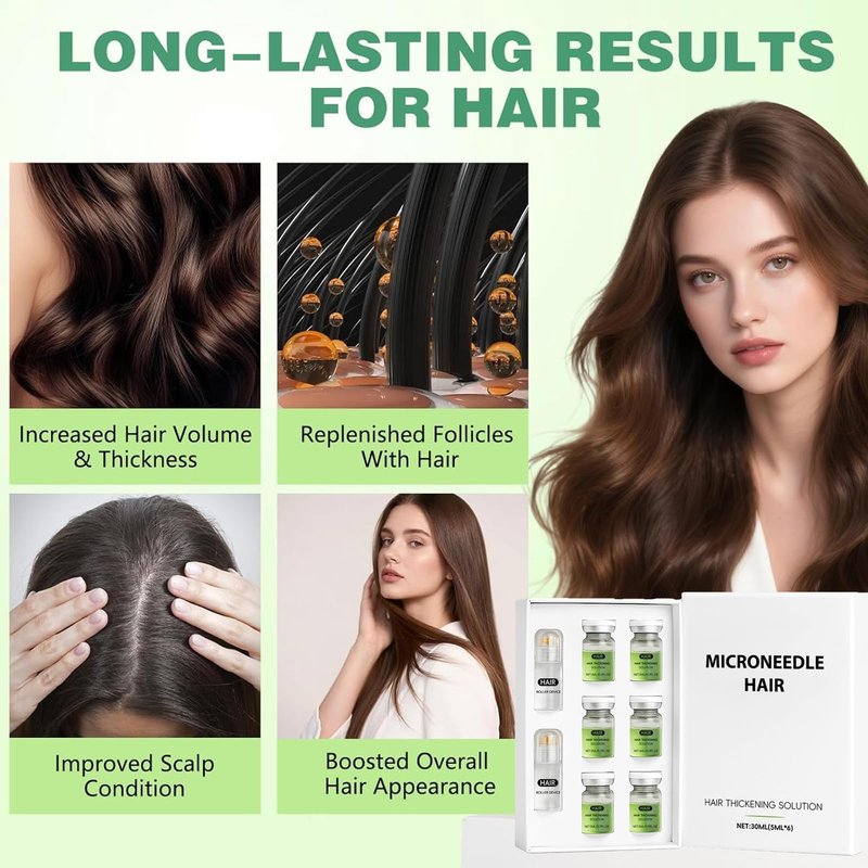 Hair Regrowth System, Advanced Hair Care with Ginseng, Eclipta Prostrata, Peppermint Oil and Ginger Root, Supports Fuller and Thicker Hair, Strengthens Roots for Men and Women