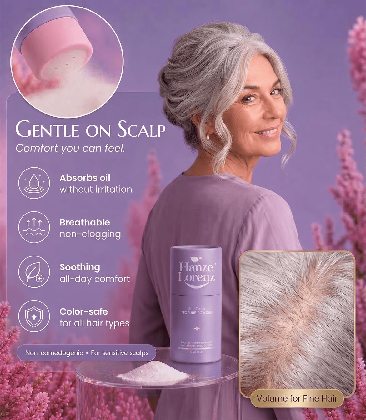 Texture Powder Hair Women - Volumizing Root Lift Styling Dust Unscented