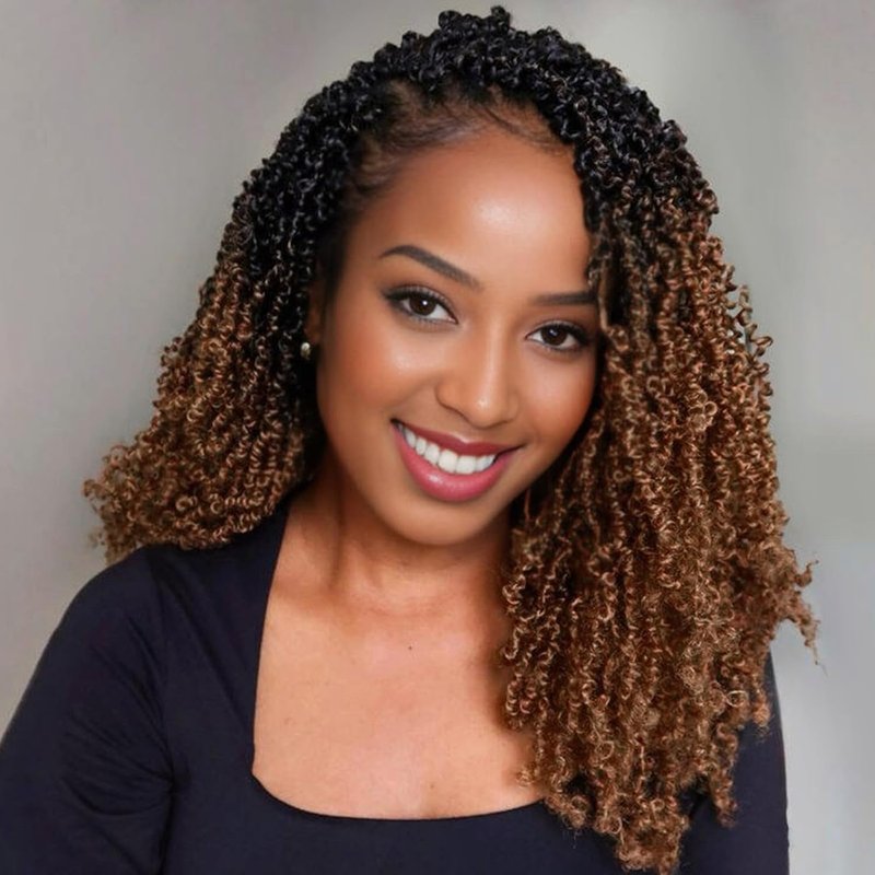 Yanky Twist Crochet Hair - 16 Inch Pre-Looped Mini Twists | Bohemian Passion Twist Braids (OT30)