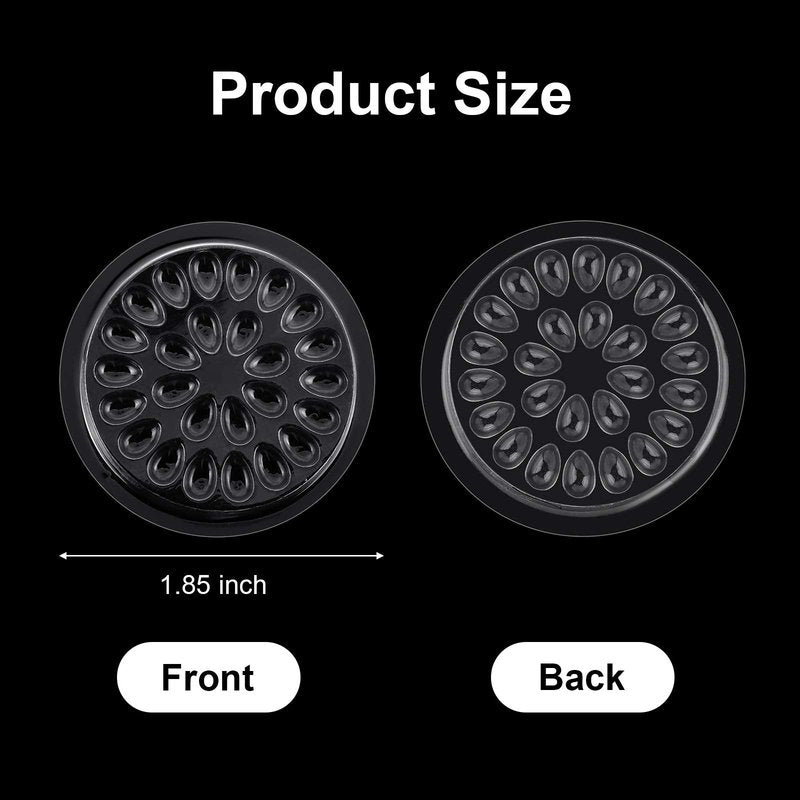 200 Pieces Disposable Glue Pad Transparent Flower Shape Glue Pallet Pad Lash Holder Tray Tools Pigment Holder Base for Eyelash Extension