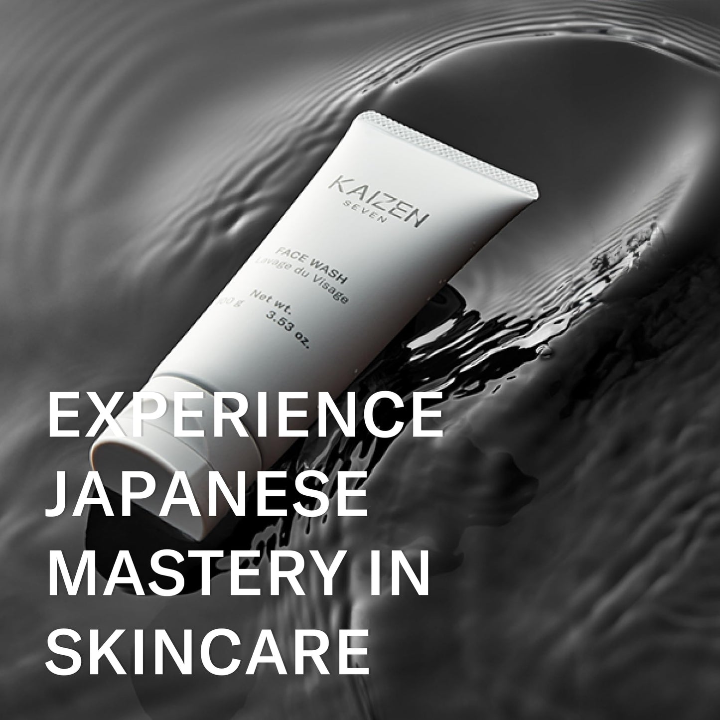 Kaizen Seven Face Wash for Men | Made in Japan | Premium Rich & Refreshing Lather with Moroccan Clay, Licorice Root, Konbu from Hokkaido Japan