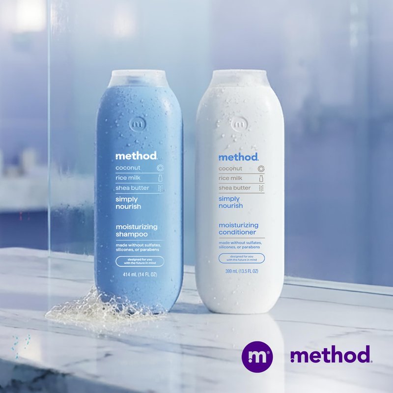 Method Moisturizing Conditioner, Simply Nourish - Revitalizes Dry Hair, Safe for Color-Treated Hair - Sulfate Free and Cruelty Free - 13.5 oz, Pack of 3
