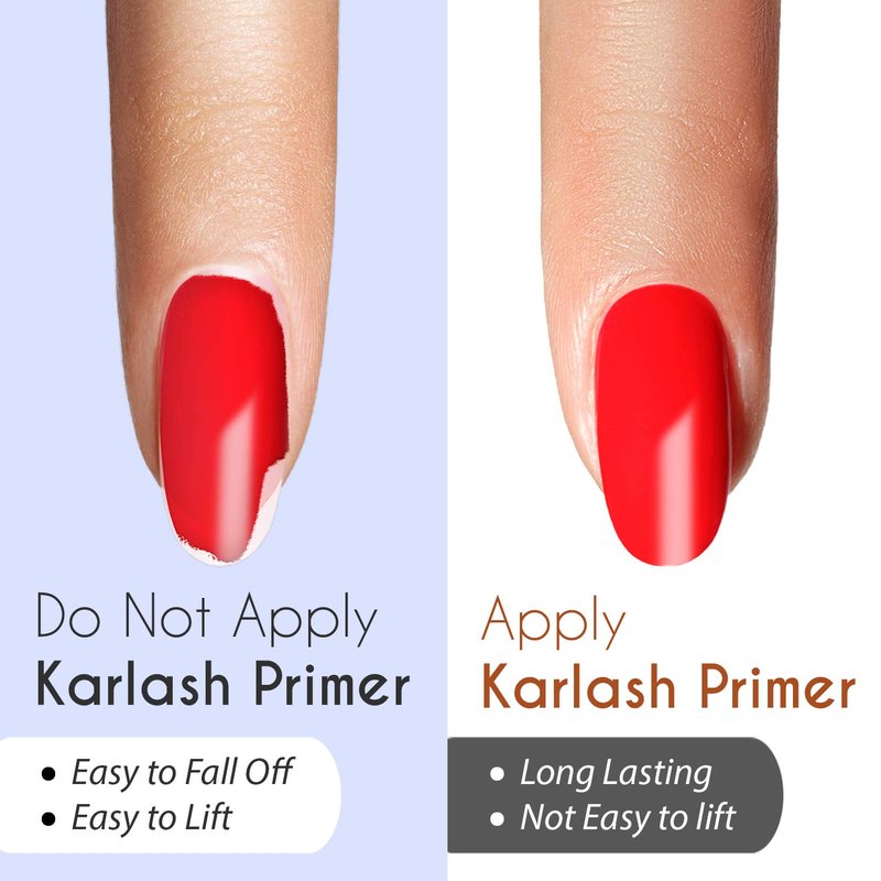 Karlash Professional Made in USA Natural Nail Prep Dehydrate & Acid-Free Bond Primer, Nail Bonding, Superior Bonding Primer for Acrylic Powder and Gel Nail Polish 0.5 oz Kit