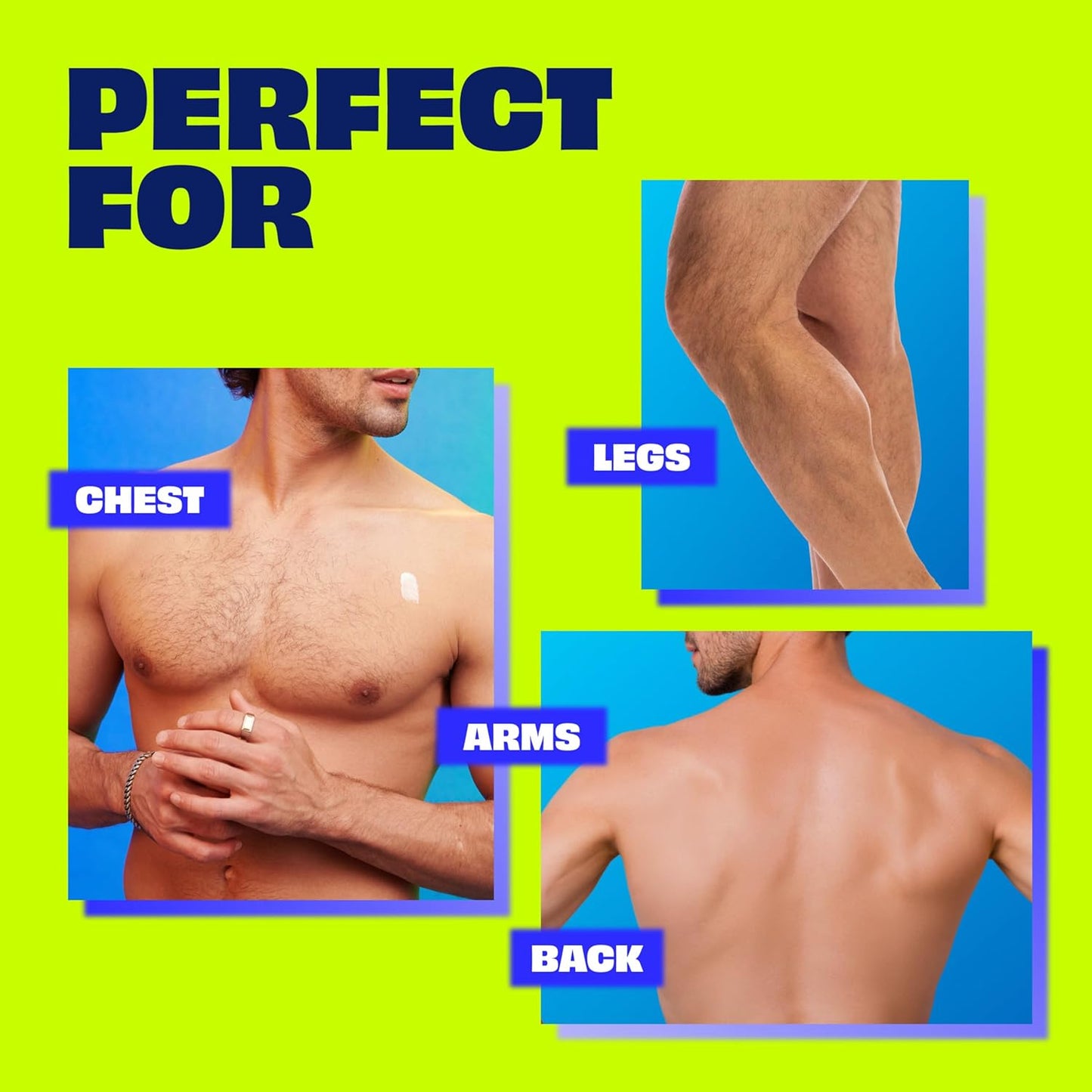 Nair Men Hair Remover Cream - Quick & Easy Body Hair Removal with Aloe | 12 Oz