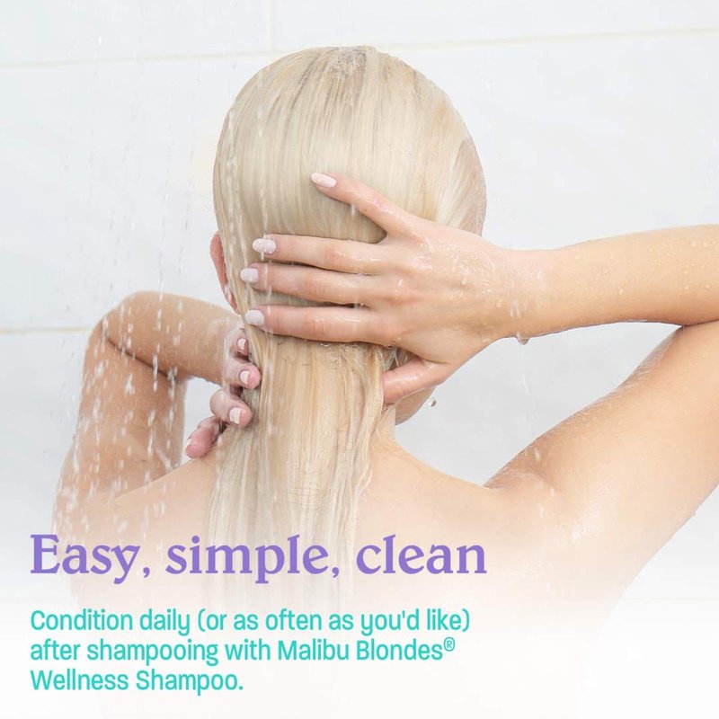 Malibu C Blondes Enhancing Conditioner (33.8 oz) - Hair Hydrating Conditioner for Natural + Processed Blondes - Protects Hair from Discoloration & Damage