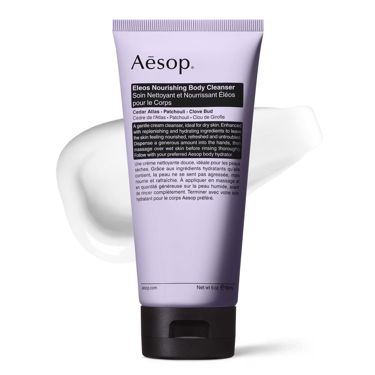 Aesop Eleos Moisturizing Body Cleanser | Hydrating Ingredients For Refreshed, Soft Skin | Enriched With Emollients, Humectants, Purifying Botanicals | 180mL / 6.2oz
