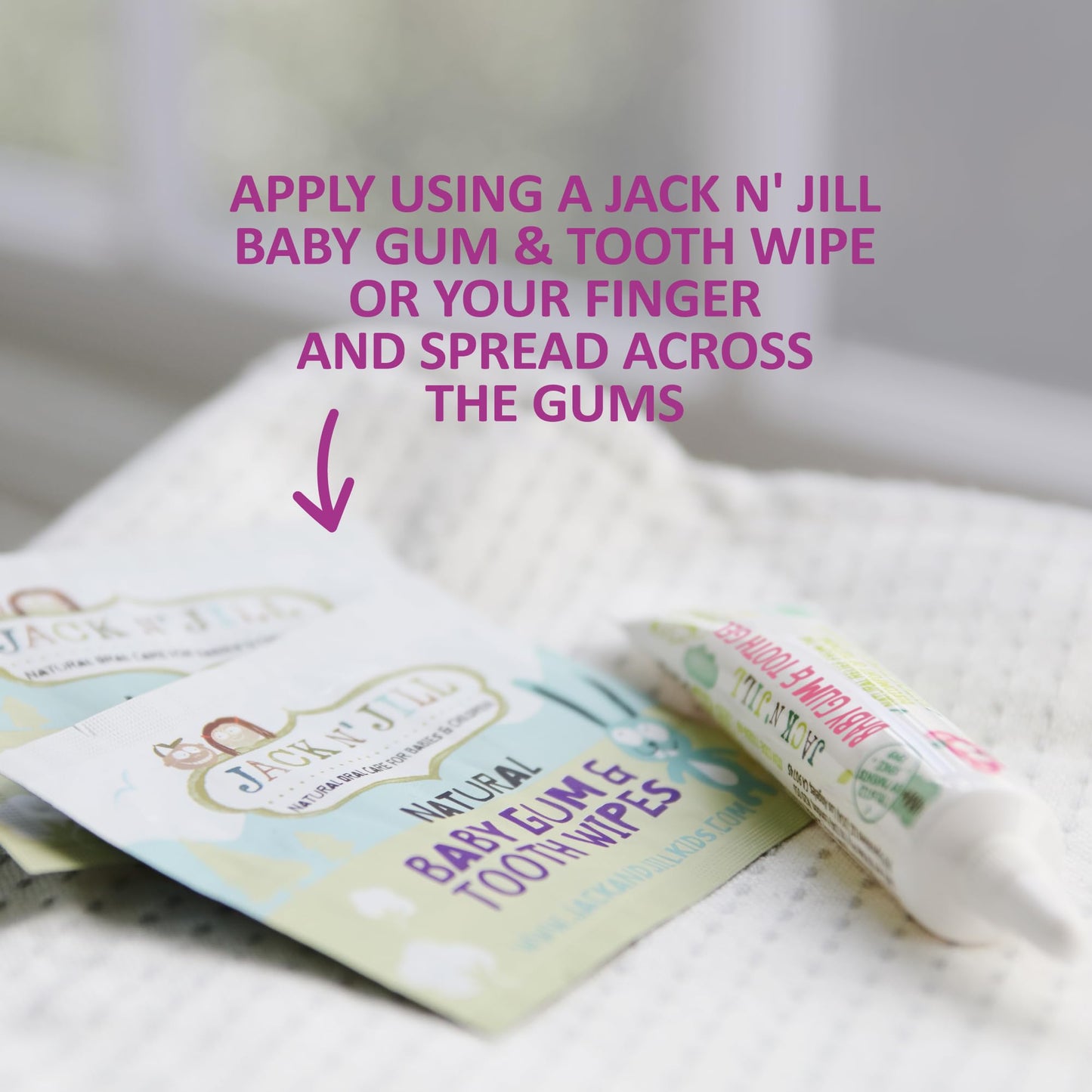 Jack N' Jill Baby Gum & Tooth Gel for Teething, Drug-Free with Naturally Derived Chamomile & Calendula, No Added Sugars, Suitable for 4 Months & Up - 0.5 oz (15g), 2 Pack