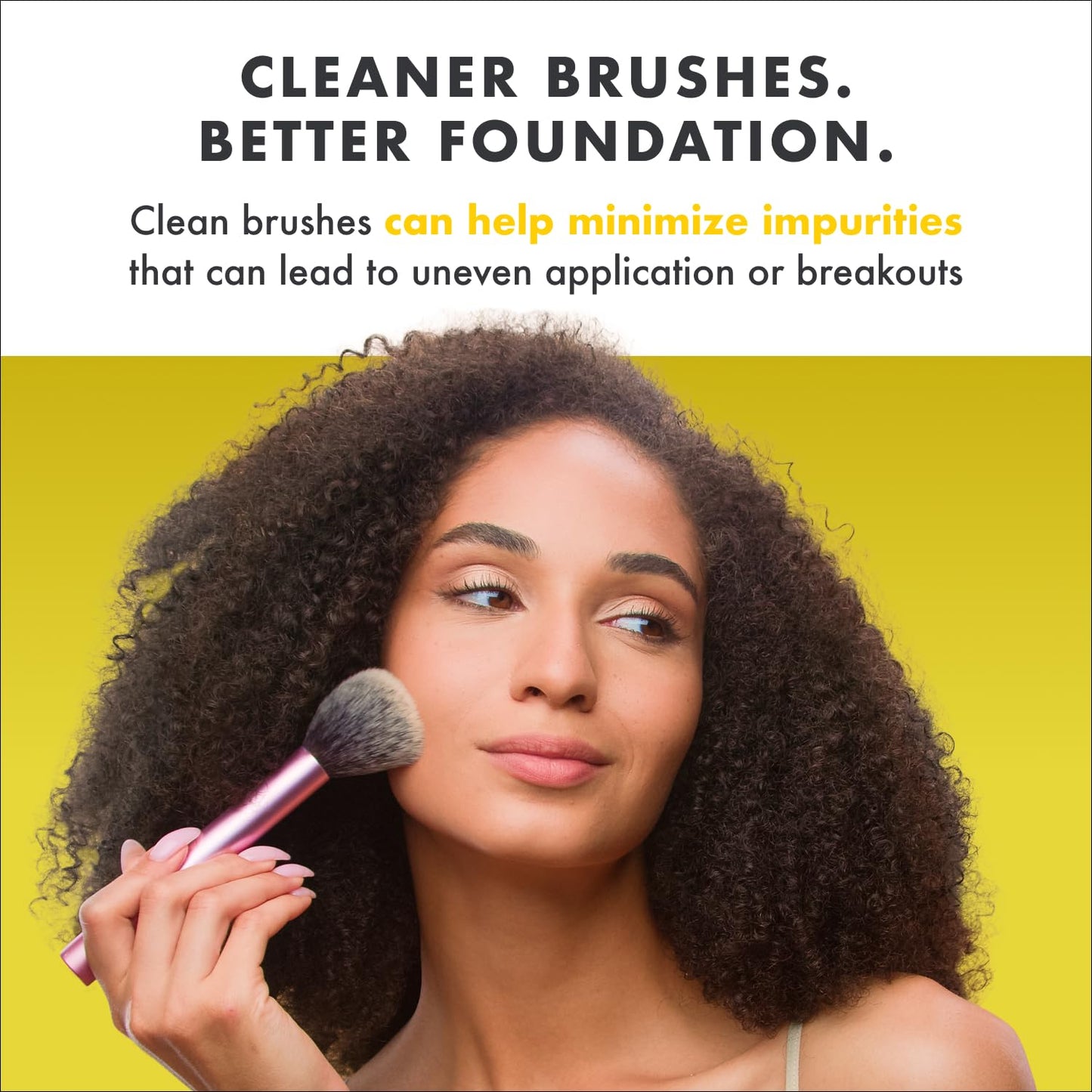 Cinema Secrets Original Makeup Brush Cleaner Solution - Professional Cleanser for Makeup Brushes - Quick-Drying, Rinse-Free Formula - Removes Stubborn Waterproof Make Up - Lemon (4 fl oz)